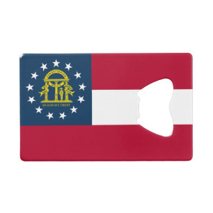 Staatsflagge Georgiens Geldbeutel Flaschenöffner