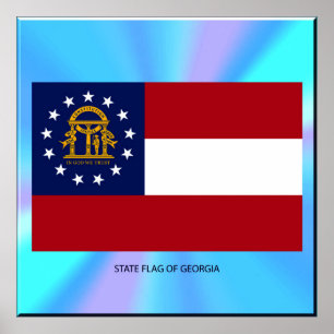 Staatsflagge Georgiens Poster