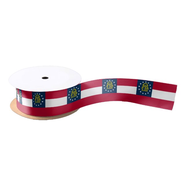 Staatsflagge Georgiens Satinband (Spule)