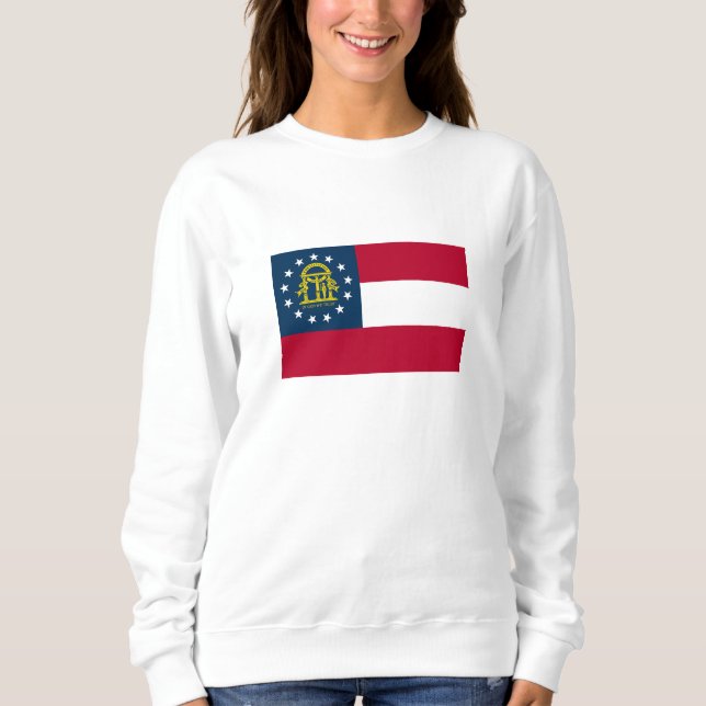 Staatsflagge Georgiens Sweatshirt (Vorderseite)