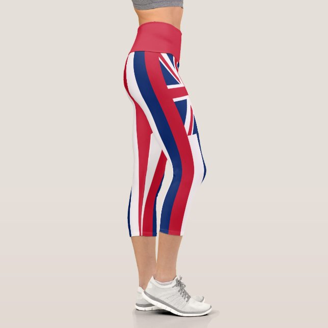 Staatsflagge Hawaii Capri Leggings (Rechts)