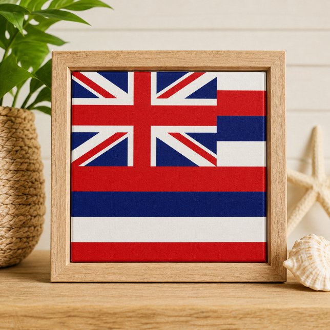 Staatsflagge Hawaii Fliese (Hawaii State Flag Ceramic Tile)