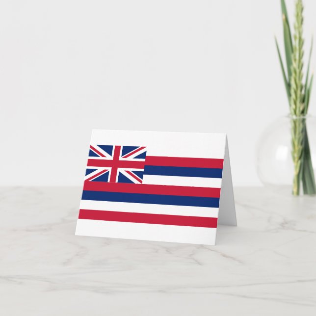 Staatsflagge Hawaii Karte (Vorderseite)
