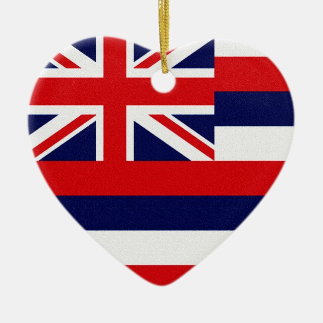 Staatsflagge Hawaii Keramikornament (Vorne)