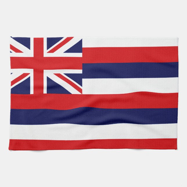 Staatsflagge Hawaii Küchentuch (Horizontal)