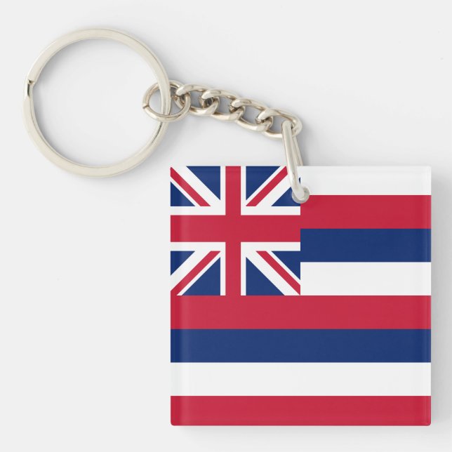 Staatsflagge Hawaii Schlüsselanhänger (Vorderseite)