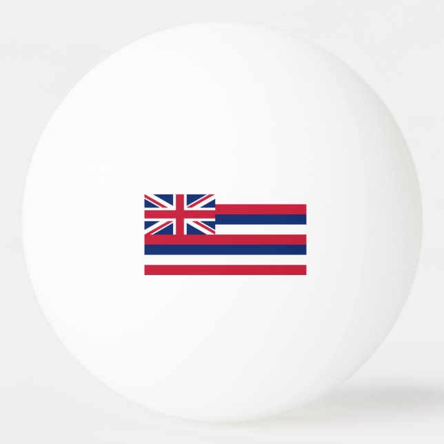 Staatsflagge Hawaii Tischtennisball (Rückseite)