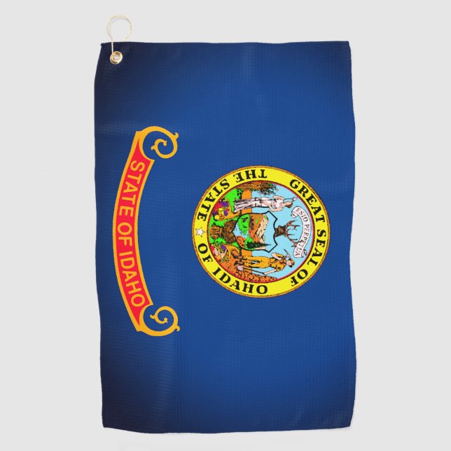 Staatsflagge Idaho Golf Towel Golfhandtuch (Vorderseite)
