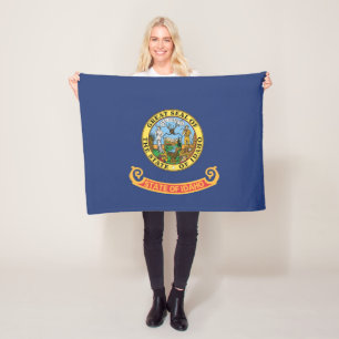 Staatsflagge Idaho, USA Fleecedecke