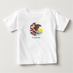 Staatsflagge Illinois Baby T-shirt