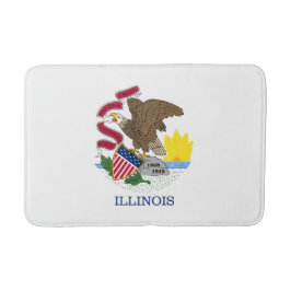 Staatsflagge Illinois Badematte