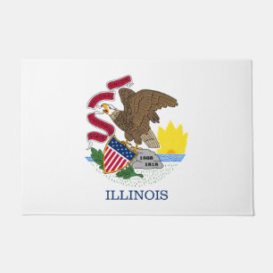 Staatsflagge Illinois Fußmatte