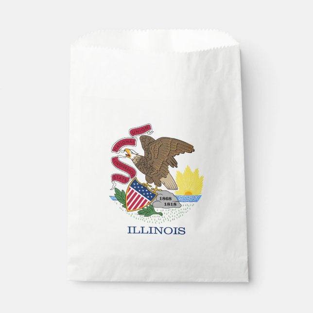 Staatsflagge Illinois Geschenktütchen (Vorderseite)