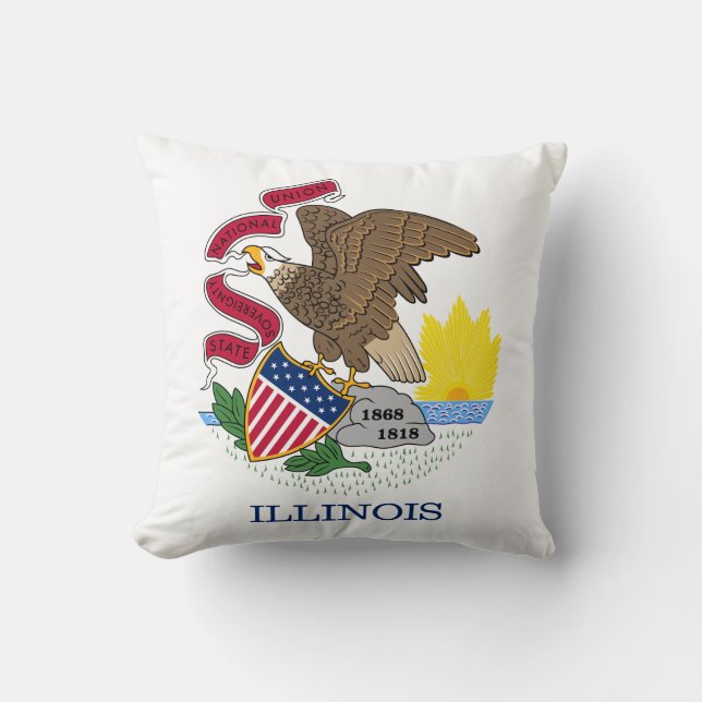 Staatsflagge Illinois Kissen (Vorderseite)