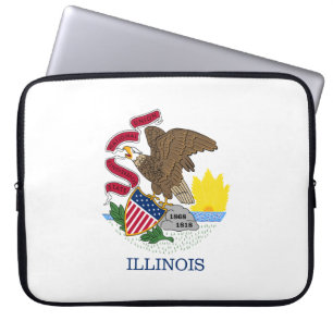 Staatsflagge Illinois Laptopschutzhülle