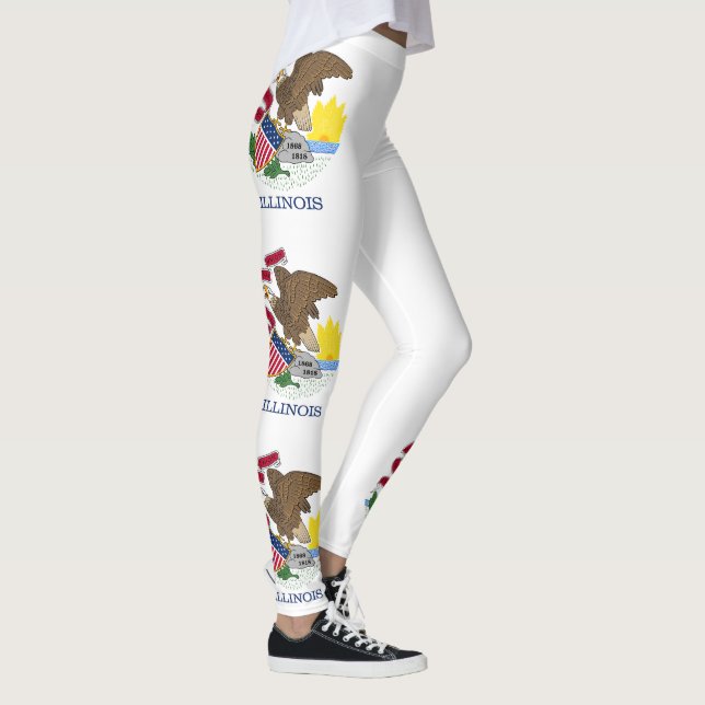 Staatsflagge Illinois Leggings (Rechts)