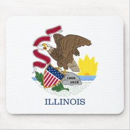 Staatsflagge Illinois Mousepad