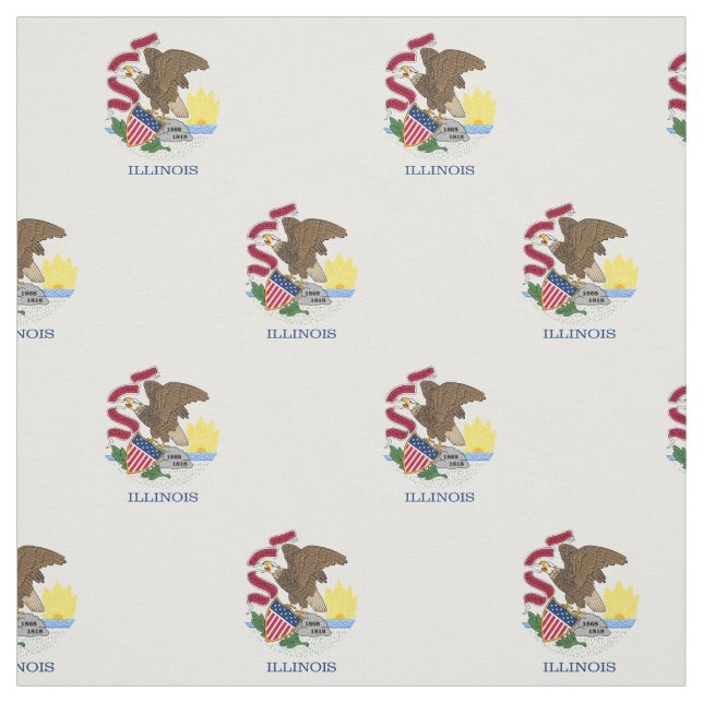 Staatsflagge Illinois Stoff (Muster)