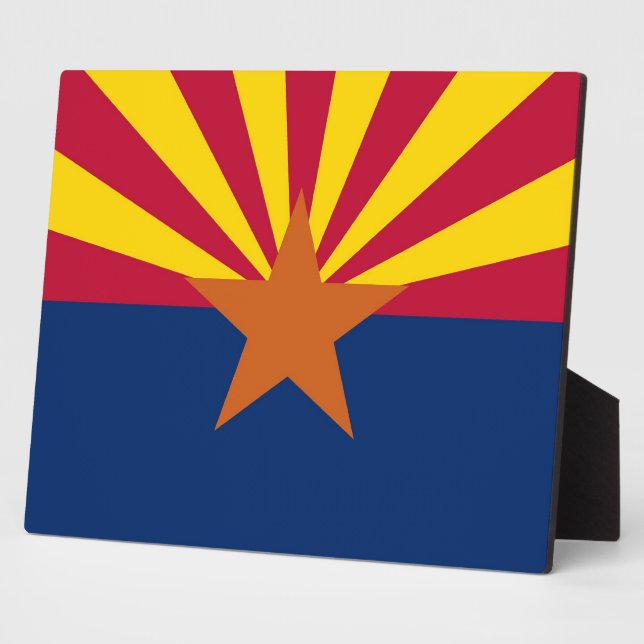 Staatsflagge in Arizona Fotoplatte (Seite)