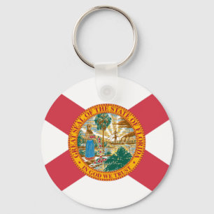 Staatsflagge in Florida Schlüsselanhänger