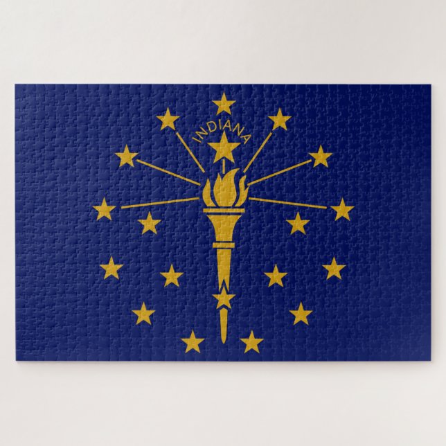Staatsflagge in Indiana (Horizontal)