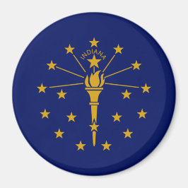 Staatsflagge in Indiana Magnet