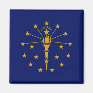 Staatsflagge in Indiana Magnet