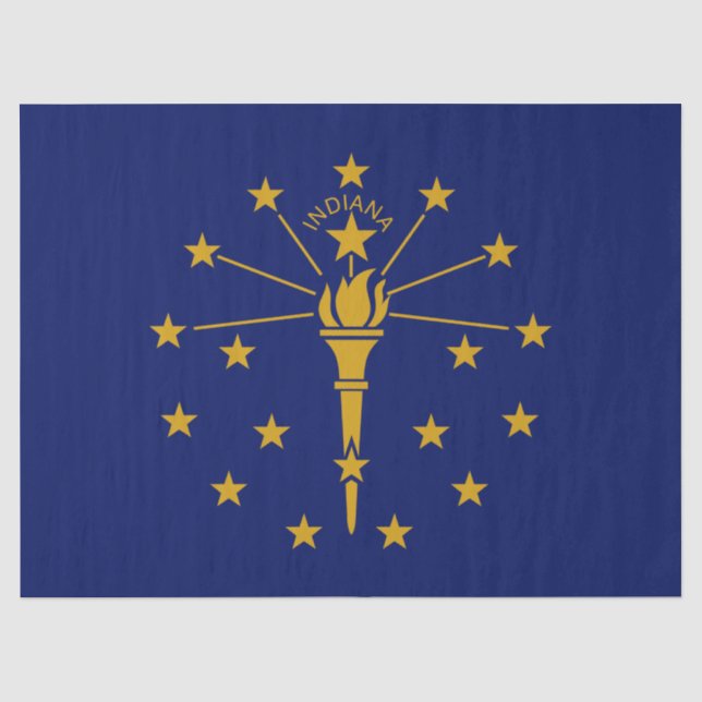 Staatsflagge in Indiana Seidenpapier (Vorderseite)