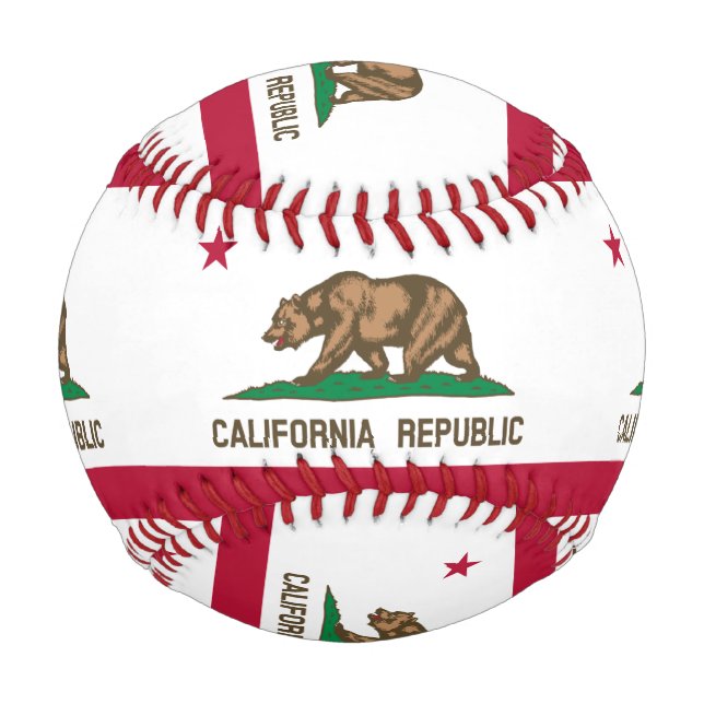 Staatsflagge in Kalifornien Baseball (Rückseite)