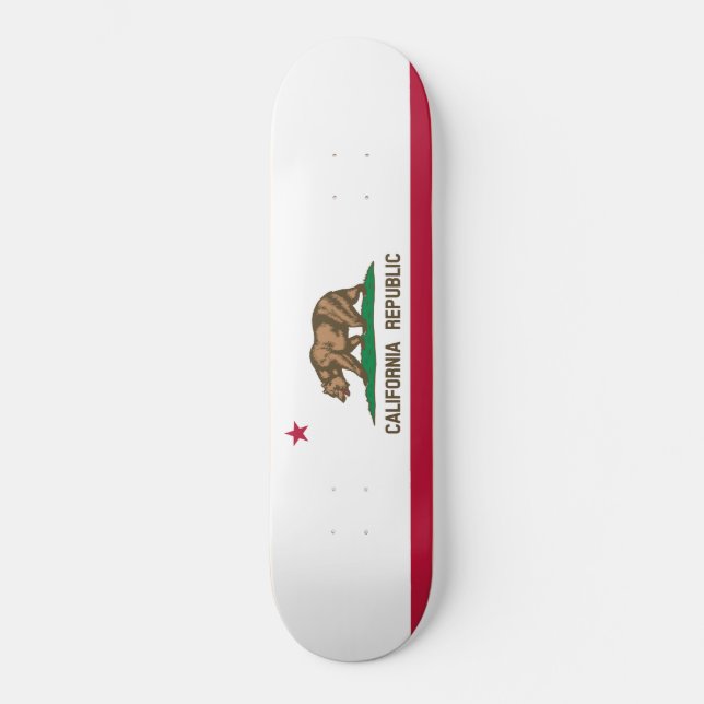 Staatsflagge in Kalifornien Skateboard (Vorderseite)