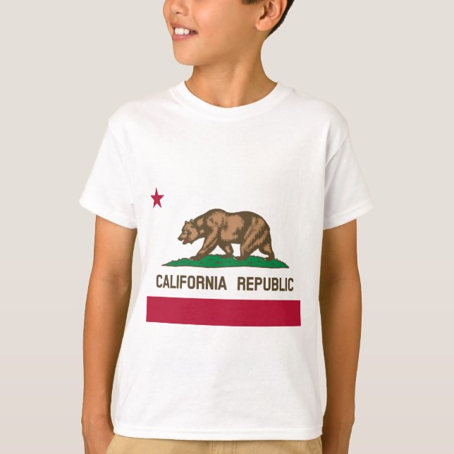 Staatsflagge in Kalifornien T-Shirt (Vorderseite)