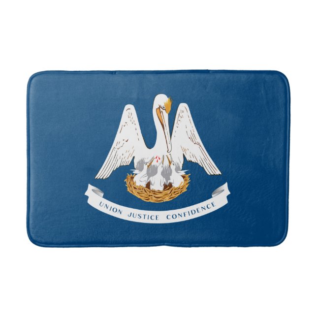 Staatsflagge in Louisiana Badematte (Vorderseite)