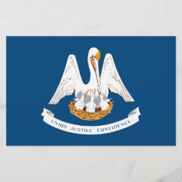 Staatsflagge in Louisiana Briefpapier