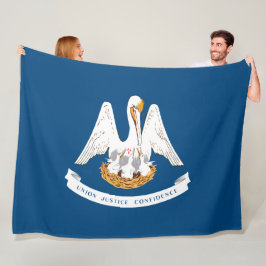 Staatsflagge in Louisiana Fleecedecke