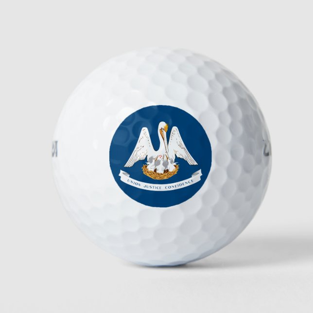 Staatsflagge in Louisiana Golfball (Vorderseite)