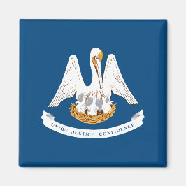 Staatsflagge in Louisiana Magnet