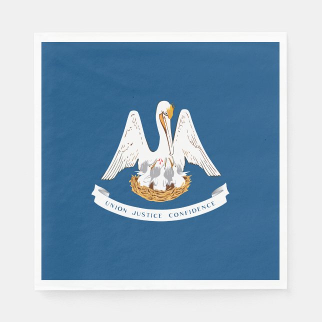 Staatsflagge in Louisiana Serviette (Vorderseite)