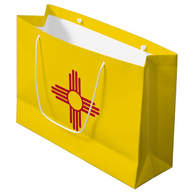 Staatsflagge in Mexiko Große Geschenktüte (Vorderseite Schrägansicht)