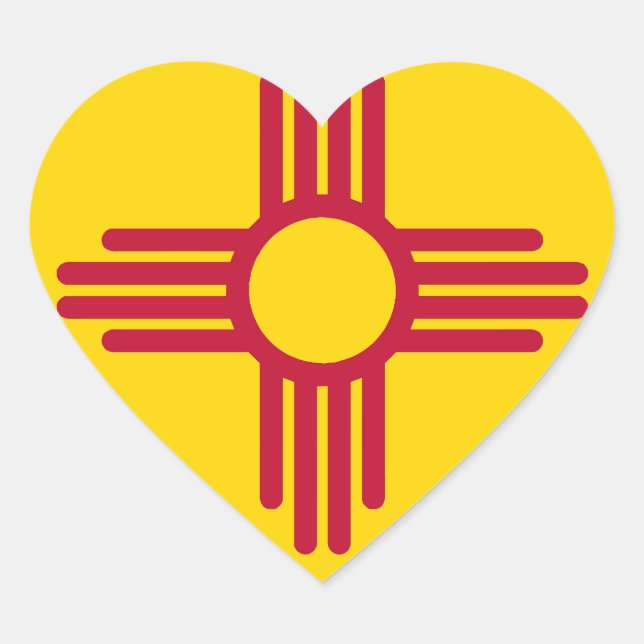 Staatsflagge in Mexiko Herz-Aufkleber (Vorderseite)
