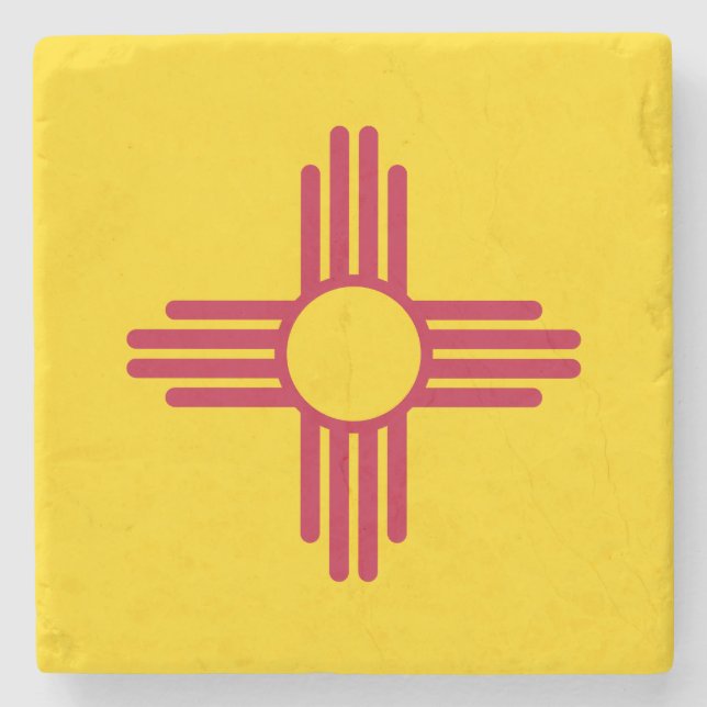 Staatsflagge in Mexiko Steinuntersetzer (Vorderseite)