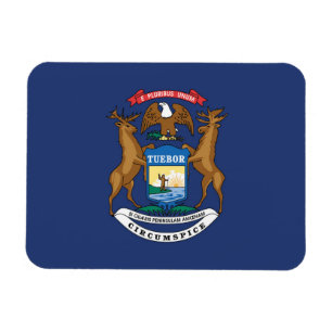 Staatsflagge in Michigan, USA Magnet
