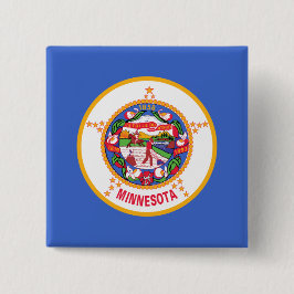 Staatsflagge in Minnesota Button