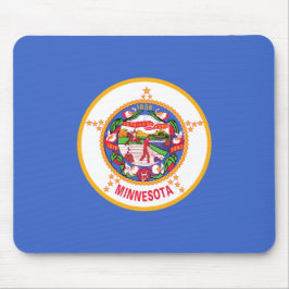 Staatsflagge in Minnesota Mousepad