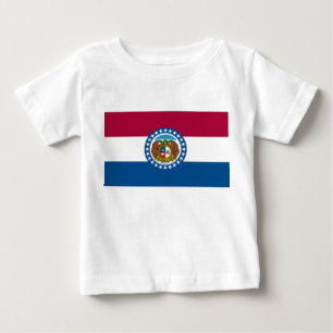 Staatsflagge in Missouri Baby T-shirt
