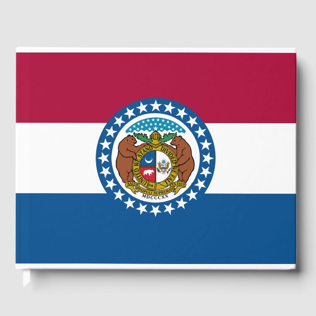 Staatsflagge in Missouri Gästebuch (Vorderseite)