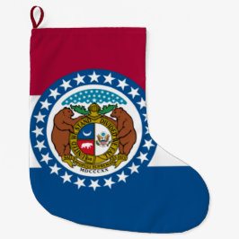 Staatsflagge in Missouri Großer Weihnachtsstrumpf