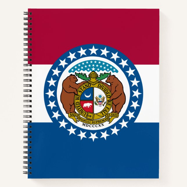 Staatsflagge in Missouri Notizbuch (Vorderseite)