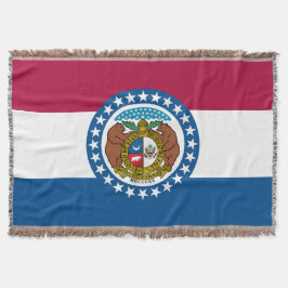 Staatsflagge in Missouri Print Patriotic Decke