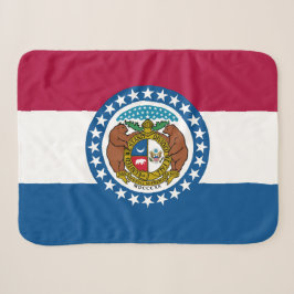 Staatsflagge in Missouri Print Patriotic Sherpadecke