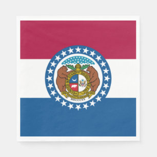 Staatsflagge in Missouri Serviette